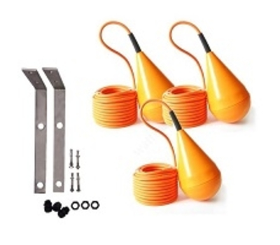 Комплект 4 поплавковых выкл. с кабелем 10 м + кронштейн для крепления